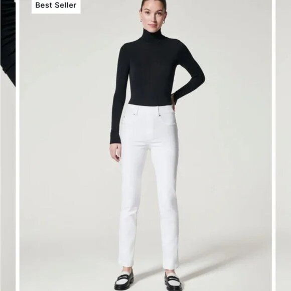 NEW Spanx SPANXshape EveryWear Straight Leg Denim Jeans - 20354R - Sz Medium - Picture 1 of 7